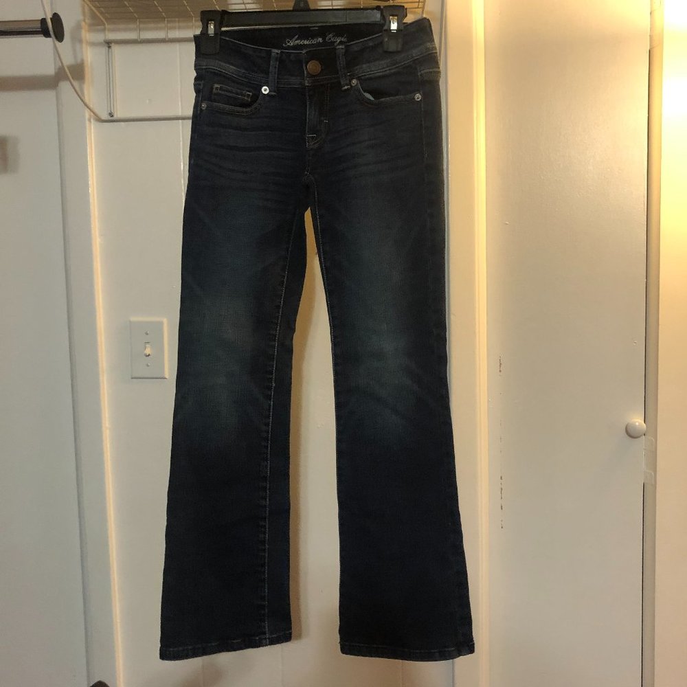 Vintage Women's American Eagle Outfitters Original Boot Stretch  Jeans 00S